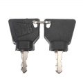 2 Pcs Ignition Start Key Switch Starter key For JCB 3CX Excavator Most JCB Machine Digger Replacement Parts|Car Key| - Officem