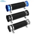 76MM Universal Feed Hose Pipe Flexible Car Cold Air Intake Tube Kit Air Intake Pipe Cold Ducting System With Connector & Bra