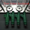 4pcs Test Video Enclosed Universal Top Feed 440cc Performance Fuel Injector Green Giant 0280155968 For Vw For Audi A4 Tt - Fuel