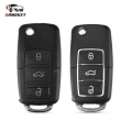 Dandkey 3 Buttons Flip Folding Key Shell For Volkswagen Vw Jetta Golf Passat B5 Beetle Polo Bora Fob Car Remote Key Case Cover|C