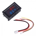 Red Blue Led Display Motorcycle Voltmeter Gauge Voltage Meter Digital Voltmeter Ammeter Dc 0v-100v Car Current Monitor Tester -