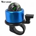 WEST BIKING 6 Colors Option Bike Compass Bell Bicycle Ring Horns Bells Loud Sound Mini Ultralight Cycling Ring Bike Bell Horn|ho