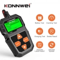 Car Battery Tester 12V KONNWEI KW208 Motorcycle Battery Analyzer 100 to 2000CCA Battery Load Plug Charging Test Cranking Test|Ca