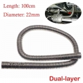 22mm Dual layer Car Truck Heater Exhaust Pipe 100cm Air Diesel Heater Exhaust Hose Tube Stainless Steel For Webasto Eberspacher|