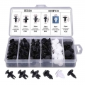 100pcs Mixed Auto Fastener Clip Car Body Push Retainer Pin Rivet Bumper Door Trim Panel Retainer Fastener Kit Car Accessories -