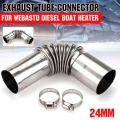 24mm Car Heater Air Vent Ducting Elbow Pipe Outlet Exhaust Connector For Webasto Eberspaecher Diesel Parking Heater - Heater Par