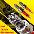 4pcs Three-electrode Super D8tc Motorcycle Spark Plug 125cc D8tjc For Dr8ea D8ea Dr8eix Dpr8ea-9 Dpr8eix-9 Ix24 X24esr-u Hg22 -