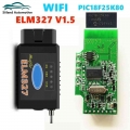 OBD2 ELM327 V1.5 hs/ms CAN Switch Code Reader for Ford Forscan Chip PIC18F25K80 HS CAN/MS CAN Support BT4.0/WIFI 1.5 Car Scanner