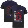 2021 F1 Drivers Champion World T-shirt Mv33 Black Breathable Car Fan Summer Formula One Red Color Bull Racing Team Jerseys - Shi