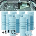 5/10/20/40 Pcs Car Windshield Glass Solid Cleaner Windscreen Wiper Effervescent Tablets Toilet Cleaning Car Accessories - Scrape