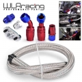 WLR Turbocharger Oil Drain Return Line 10AN 26″ For T3 T4 T04E T70 T60 T61 GT35 Stainless Steel Braided Turbine |t3 t4|turbo l