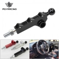 PQY Double Adjustable Short Throw Shifter Customizable Three Bolts For 2008 2014 Subaru WRX Legacy Outback Legacy Forester|Gea