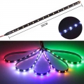 Car Led Strip Lights 30cm Waterproof Neon Light Motorcycle Interior Exterior Decoration Ambient Atmosphere Day Running Light 12v