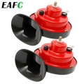 2pcs Waterproof Super Snail Horn For Motorcycle Car Train Trucks 12v Electric Loud Air Horn Raging Sound Auto Accessories - Mult