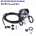 E bike Headlights 65lux 3W DC 6V 80V LED Front Light With Switch For Electric Bicycle Conversion Bafang Kits Ebike Parts 985|Ele