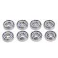 8 Pieces ABEC 7 Skateboard Longboard Bearing High Speed 608Z Ball Bearings for Inline & Roller Skate Scooter Chrome/Carbon S