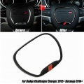 Steering Wheel Central Ring Trim For Dodge Challenger 2015 2020 For Jeep Grand Cherokee SRT8 2014 2020 Circle Trim Car sticker|