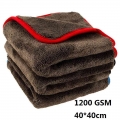 Car Cleaning Cloths Upgraded 1200gsm Ultra Thick Car Drying Towel Microfiber Cloth Soft Super Absorbent Cleaning Towel|Sponges,