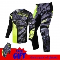 Willbros Ride Black/Neon Gear Set Motocross Dirt Bike Offroad MX Jersey Pants Combo Adult Plus Size|Combinations| - Officemati