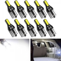 10x T10 W5W LED Bulb Car Interior Reading light For Ford Focus 2 3 Fiesta Fusion Ranger Kuga S Max Mondeo MK4 Mustang Escape MK2