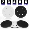 2 3 4 5 6 Inch 8 Holes Hook And Loop Soft Sponge Cushion Interface Buffer Backing Pad Protection Sanding Disc For Abrasive Tool