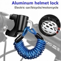 Bike Helmet Lock Portable Bicycle Motorcycle Durable Anti theft Cable Lock Cycle Safty Accessories|Bicycle Lock| - Officematic