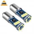 2x Ba9s Leds T4w Super Bright 4014 Led 15 Smd Car Rreading Light Interior Lamp Spare Light Non-polarity Dc 12v - Signal Lamp - O