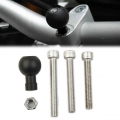 Motorcycle Handlebar Clamp Base W/ 1" Ball & M8 Screw For RAM Mounts Moto Phone Holder Handlebar Bolt Bracket Moto Acce