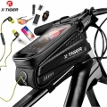 X TIGER Bicycle Bag Frame Front Top Tube Bike Bag Reflective 6.5in Phone Case Touchscreen Bag Accessories Waterproof Bicycle Bag