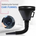 2 In 1 Plastic Funnel Can Spout For Oil Water Fuel Petrol Diesel Gasoline Car Funnel For Fuel Car Accessories - Fue