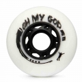 【72mm 76mm 80mm】White 95A Super Hardest Slide Skating Wheel Papaya yellow 92A Roller Skates Tyre for Inline Skate Patines|Skate