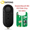 Datong World Car Remote Key For Fiat 500l Ducato Citroen Jumper Peugeot Boxer 2008-2015 Marelli Bsi Fcc Rx2trf198 Pcf7946 433ask