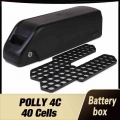 Battery box Battery Case Polly 4C Down Tube Downtube E bike Electric bike Battery Housing 10S4P 13S3P Nickle strips 21700 cells|