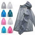 2021 Pocket Quick Drying Sun Protection Clothing Ultrathin Sunscreen Jacket Windbreaker Cycling Running Camping Breathable Shirt