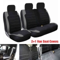 2+1 Van Seat Covers Protector Grey Black Fabric Universal For Most Car Seat Protector Cover For Ford Transit MK7 (07 On)|Automob