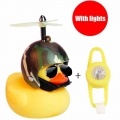 New Bicycle Duck Bell with Light Broken Wind Small Yellow Color Duck MTB Road Bike Motor Helmet Riding Cycling Accessories|Bicyc