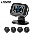 Mini Car Tire Pressure Monitoring System USB TPMS LCD Display Wireless Auto Security Alarm Systems With 4 Pcs External Sensor|Ti