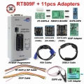 Original Rt809f Programmer +11 Adapters+ Sop8 Ic Clip+1.8v / Sop8 Adapter Vga Lcd Isp Programmer Adapter Universal Programmer -