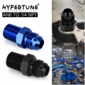 Hypertune (AN6 NPT1/4) AN6 to 1/4 NPT Straight Adapter Flare Fitting auto hose fitting Male HT SL816 06 04 011/021|Fuel Supply