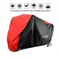 190t Motorcycle Waterproof Cover Outdoor Uv Sun Protector Scooter All Season Bike Rain Dust Proof Covers Red M L Xl Xxl Xxxl - M