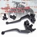 1 Pair 22mm Motorcycle Brake Clutch Levers For Honda CG 125 Aluminum Alloy Motorbike Brake & Clutch Lever Cable Front Brake|