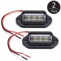 2PCS Number Plate Light 6 LED Car LED License Lamp Tag Interior Step Light Boat Trailer Truck Car License Plate Lighting|Truck