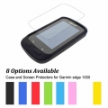 Rubber Protect Skin Case + Clear Screen Protectors Shield Film for Cycling Computer GPS Garmin Edge 1000 / Edge Explore 1000|Bic