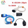 Quality Cable for BMW K DCAN Switch K+DCAN in pa OBD2 Diagnostic Cable USB Interface 20Pin Cable OBD2 Diagnostic Scanner FT232RL