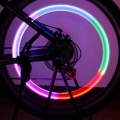 1pc Cool Bike Bicycle Wheel Tire Air Valve Stem Cap Multi Color LED Lights Safe Flashlight Metal Safety Dark Night Lighting|Elec