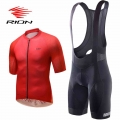 RION Men's Cycling Shirt Bib Shorts Men Jersey Set Top MTB Men Clothes Mountain Bike Breathable Quick Dry Summer For Bicycle