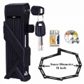 Heavy Duty Folding Bicycle Lock Cycling Bracket Compact Safety Foldylock MTB Road Bike Security Anti theft Steel Lock|Bicycle Lo