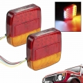 26LED Submersible Trailer Lights Turn Signal Light Indicator Number Plate Light for Boat Trailer Truck RV Lighting Stop Lamp|Tru