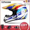 Motorcycle Helmet Professional Off-road Helmet Motor Downhill Racing Motocross Casque Moto Helmet 3 Free Gift Suitable Kid - Hel