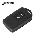 KEYYOU Remote Car Key Shell Fob Replacement For Nissan MICRA Xtrail Broken Cases 2 Buttons Smart Fob Case|Car Key|